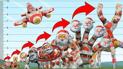 Сравнение размеров совершенно нового босса из мемов про Гу Гу Гагу и Санту в Garry's Mod! смотреть онлайн