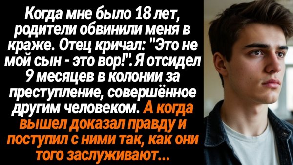 Жизненные Истории/Когда мне было 18 лет, родители обвинили меня в краже. Отец кричал: "Это не мой сы