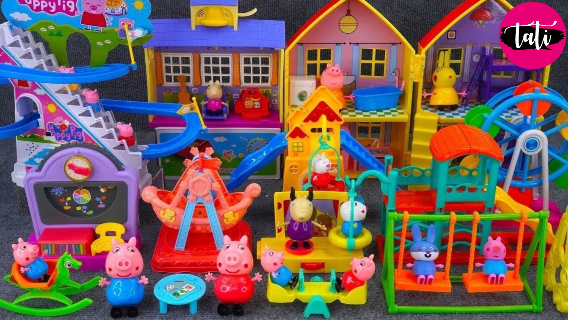 Играем в игрушки из мультика свинка Пеппа. Мультфильм для детей. ASMR АСМР смотреть онлайн