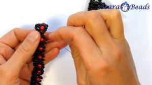 Браслет из бисера и бусин 🍃