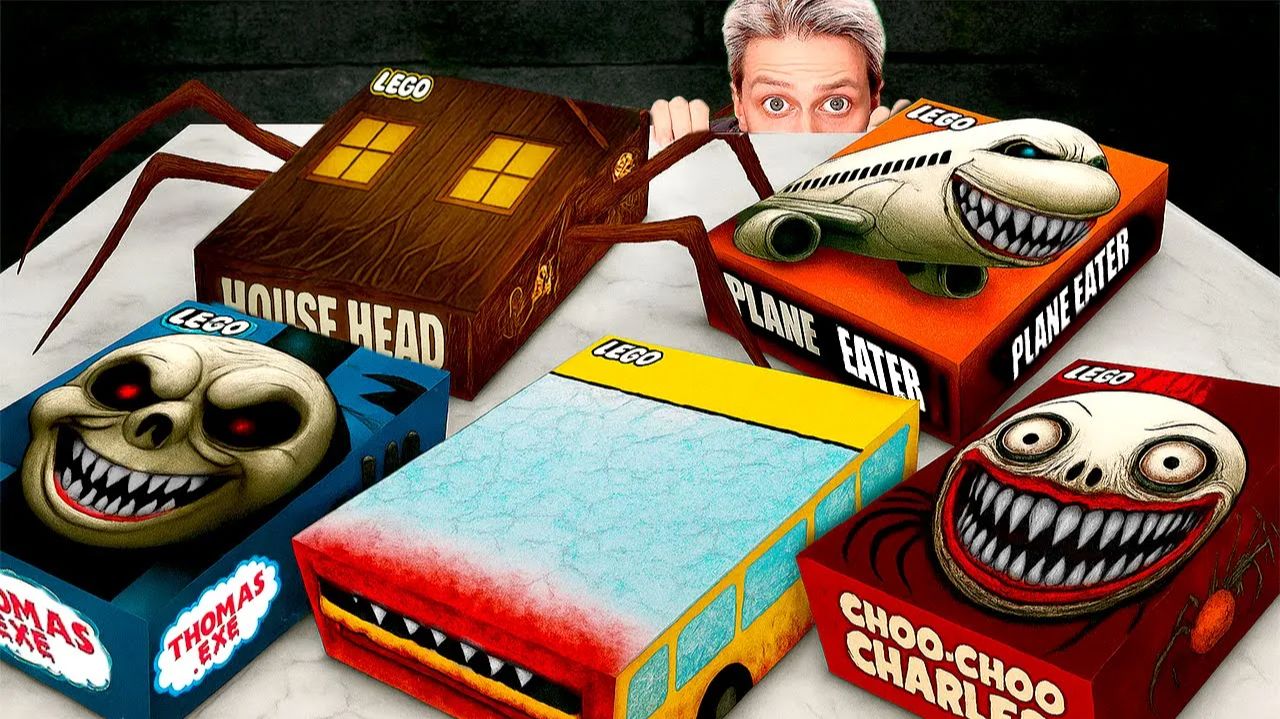 МЫ ОТКРЫЛИ ЛЕГО НАБОР CHOO CHOO CHARLES vs THOMAS vs HOUSE HEAD vs PLANE EATER!!! смотреть онлайн