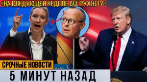 Предупреждение Алис Вайдель шокировало Берлин!