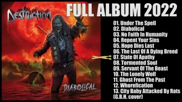 DESTRUCTION - "Diabolical (Full Album) 2022