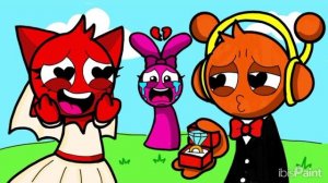 РАСКРАСКА СПРУНКИ!! ОРЕН💘 ВЛЮБЛЯЕТСЯ В МРУНУ.. А ПИНКИ?? РЕАКЦИЯ