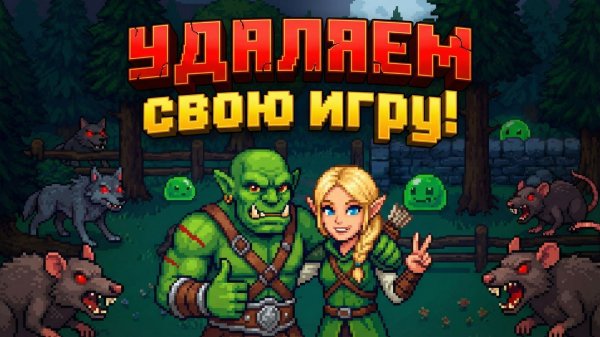 Последний запуск нашей первой игры. Стираем игру, которую создали.