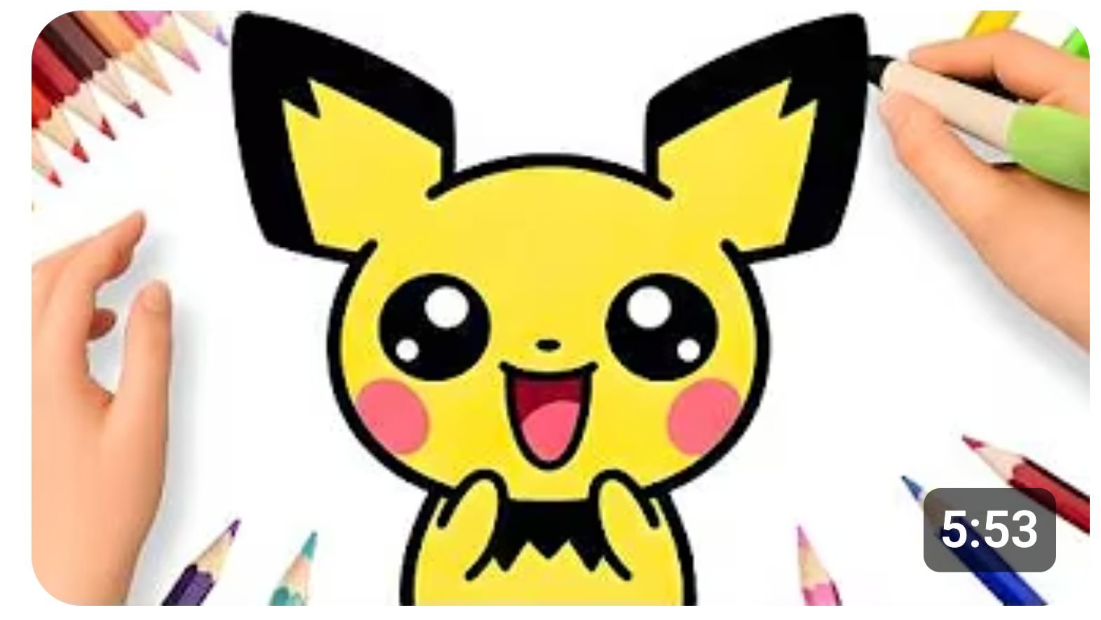 Как нарисовать Пичу легко и красиво | Рисуем вместе смотреть онлайн