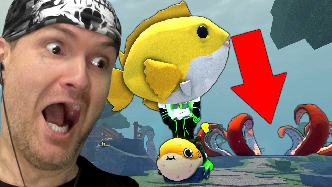 КОРМЛЮ КРАКЕНА РЫБОЙ, КОТОРУЮ САМ И ПОЙМАЛ! ► Бездна (Роблокс) смотреть онлайн