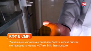 Уникальные магнитные кристаллы бората железа смогли синтезировать ученые КФУ им. В.И. Вернадского