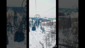 Канатная дорога ОРИОН на ВДНХ в Москве.