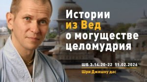 11.02.2026 Истории из Вед о могуществе целомудрия - Е.М. Шри Джишну прабху
