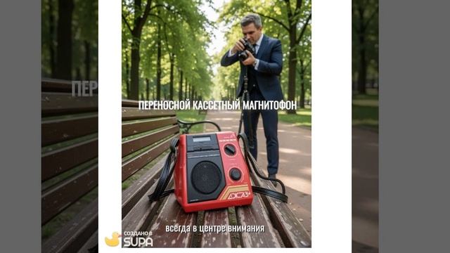 Переносной кассетный магнитофон