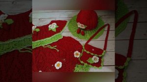 🍓,,Клубничное настроение,,🍓Платья, панамочки ручной работы для девочек 🍓🌼☘️