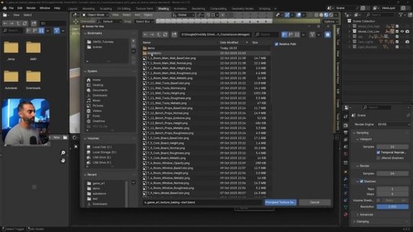 5.5 Texture Export And Blender Setup