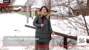 В Русском Акташе река вышла из берегов и затопила мост