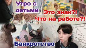 Утро с детьми,садик/Банкротство,просто ужас/Это знак?!Что опять на работе?! (февраль) Часть 1