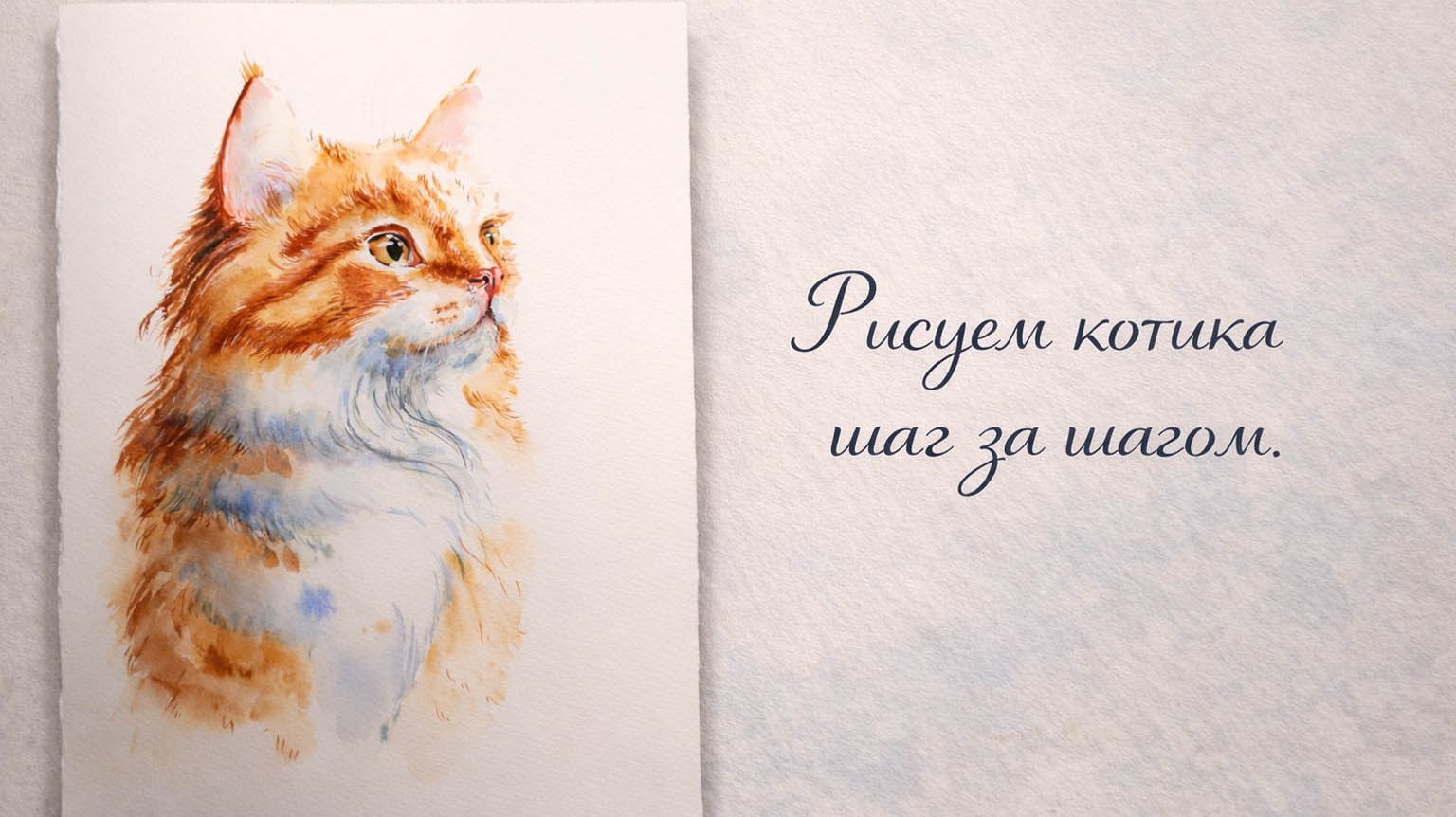 Рыжий котик. Рисуем вместе шаг за шагом смотреть онлайн