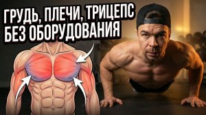 Тренировка груди, плеч и трицепса дома: 8 упражнений без оборудования