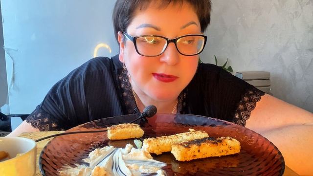 Рыбные палочки жареные без масла с творожным сырком/А ВКУСНО КАК👍/Ем и худею!!! смотреть онлайн