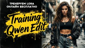 Тренируем Lora Qwen Edit бесплатно