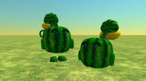 Как сделать скин Арбуза Пульты из Растения против зомби в чикен