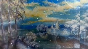 Зимняя медитация 432 Гц | Снегопад на реке и тихая музыка для сна