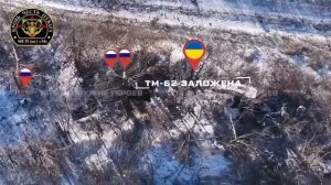 Штурмовая группа 352 полка уничтожает блиндаж ВСУ