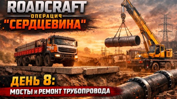 ROADCRAFT | Операция «СЕРДЦЕВИНА» — День 8 | Мосты через разломы, полный ремонт трубопровода