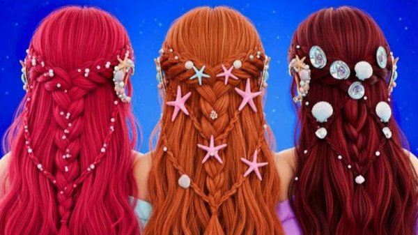 Рыжие волосы для русалки 🧜 Потрясающее преображение