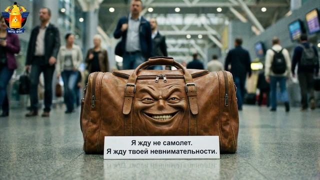 При обнаружении неизвестного багажа никогда его не трогайте