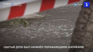 Сбитый  дрон был начинён поражающими шариками