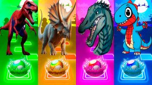 Coffin Dance Динозавры 333 уровень - Мультики про Динозавров | МУЛЬТФИЛЬМЫ ДИНОЗАВРЫ в Tiles Hop