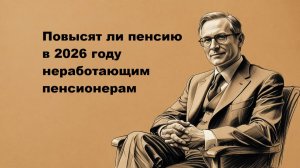 Повысят ли пенсию в 2026 году неработающим пенсионерам
