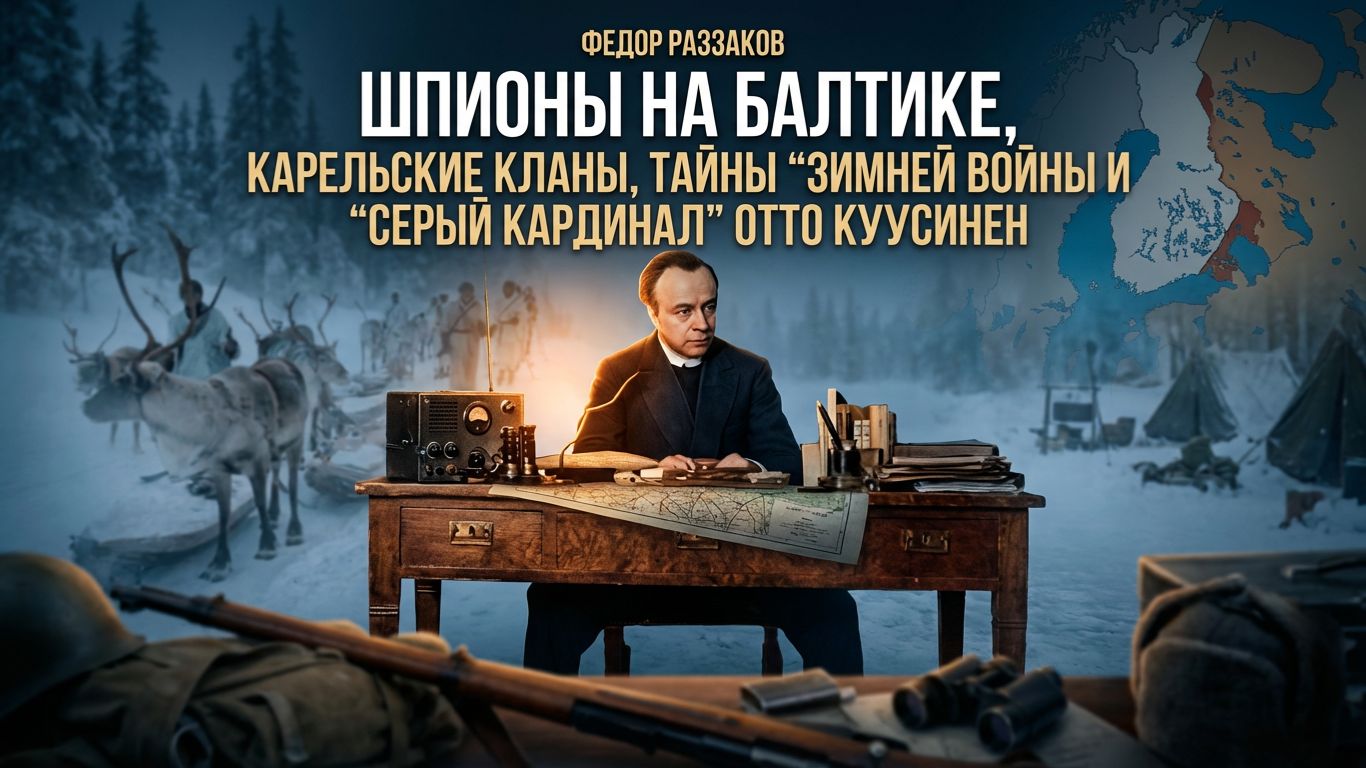 Фёдор Раззаков | Шпионы на Балтике, карельские кланы, тайны "Зимней войны" и Отто Куусинен смотреть онлайн