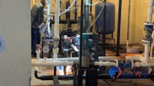 Обвязка повысительных насосов.