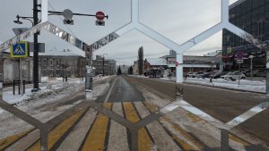 Уфа, прогулка в центре города к пустому постаменту, февраль 2026