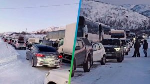 Дорожные службы пробили дороги от снега и освободили выезд водителям из курортного поселка Териберка