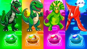 Coffin Dance Динозавры 328 уровень - Мультики про Динозавров | МУЛЬТФИЛЬМЫ ДИНОЗАВРЫ в Tiles Hop