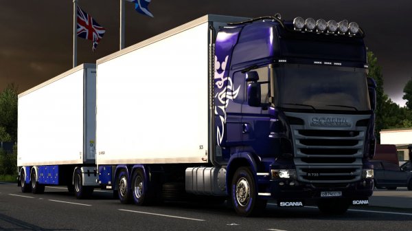 553 / ЕTS2 1.57 / SCANIA R730 / Длинный, трудный день. В конце треш - парковка)))