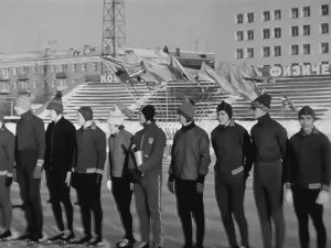 1976 год. Тюмень. Открытие конькобежного сезона.