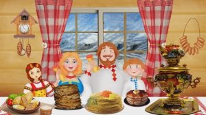 Масленица // футаж-заставка для видео в детском саду