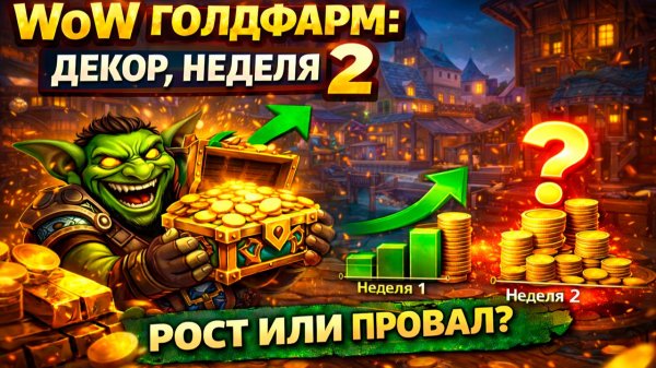 WoW голдфарм: декор, неделя 2 - рост или провал?
