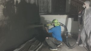 Торкрет установка УТ-1. Гидроизоляция подвального помещения. г. Рязань