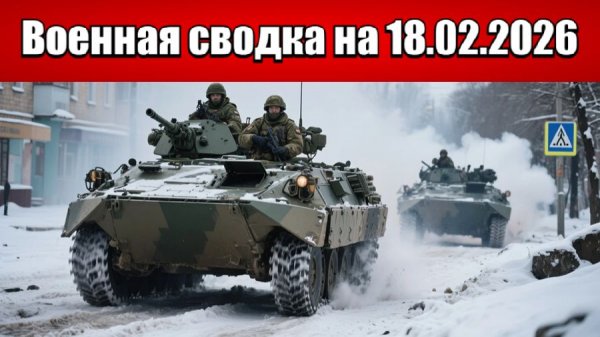 «Ожесточенные бои в Запорожье: ВСУ контратакуют забрасывая ДРГ!»: Военная сводка на 18.02.2026