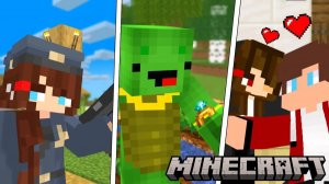 Джей Джей, Майки и сестра - весь эпизод истории любви. Майнкрафт Мультик