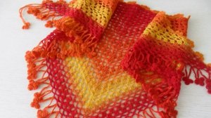 Красивый Бактус из кауни " РАДУГА" , вязание крючком