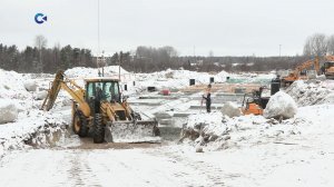 Строительство дома на 150 квартир под расселение аварийного жилья продолжается в Суоярви