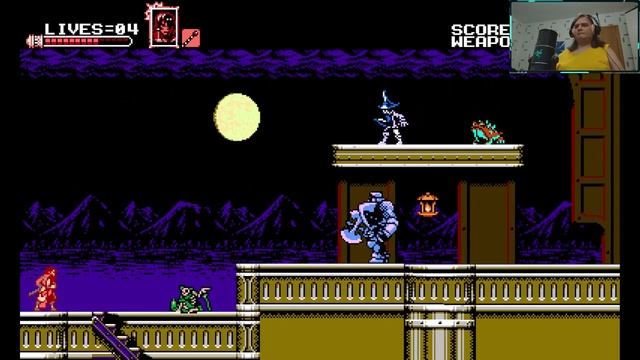 SWITCH Bloodstained Curse of the Moon [v1.1.2] серия 23 - Один в библиотеке