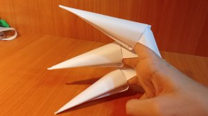 Оригами когти из бумаги. Оружие из бумаги