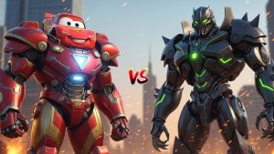 Котёнок в ЖЕЛЕЗНОЙ БРОНЕ vs СИНИЙ РОБОТ — Эпичная битва!