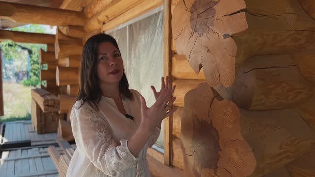 Дом-баня ручной рубки в Краснодарском крае